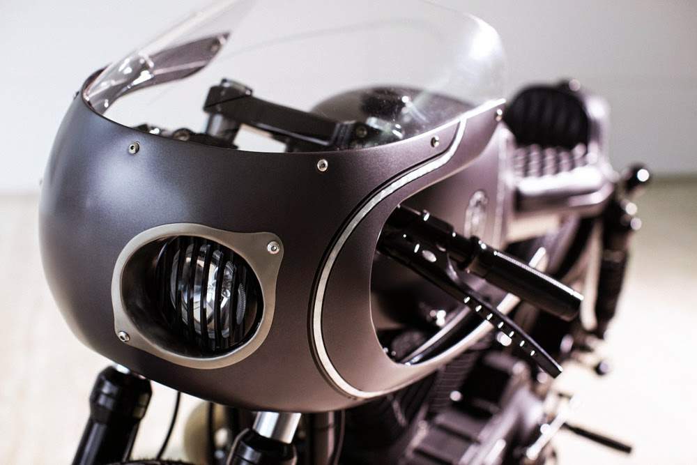 Harley Sportster Cafe Racer "Slate Hammer" by Rough Crafts